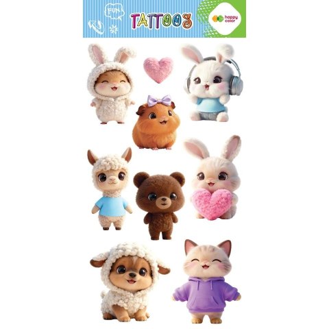 Happy Color Tatuaż zmywalny SWEET KAWAII Happy Color (HA 4261 1020-KP11)