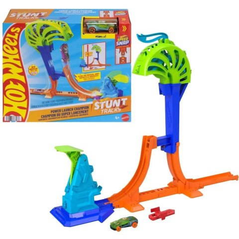 Hot Wheels Tor wyścigowy City Pionowy tor MISTRZOWSKI SKOK + samochód Hot Wheels (JHK75)