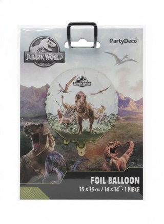 Partydeco Balon foliowy pastylka Jurassic World, 35x35 cm, mix Partydeco (FB334)