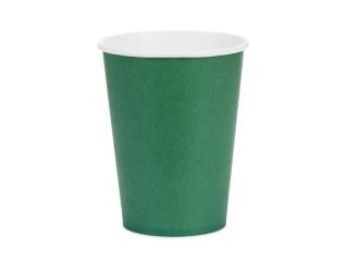 Partydeco Kubek jednorazowy ciemny zielony papier 250ml Partydeco (KPP90-012C-EU3)