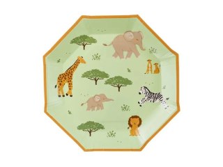 Partydeco Talerz jednorazowy Safari papier śr. 230mm 6 szt Partydeco (TPP116)