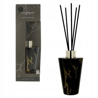 Pavoncella Odświeżacz powietrza Scentchips Dyfuzor patyczkowy Cone Marble Rose & Almonds 200ml Pavoncella (8716516204598)
