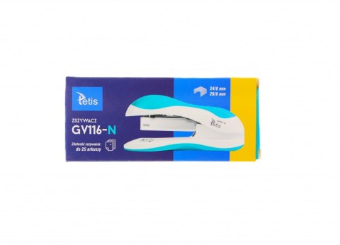 Tetis Zszywacz niebieski 5903242105340 niebieski 25k (GV116-N) Tetis