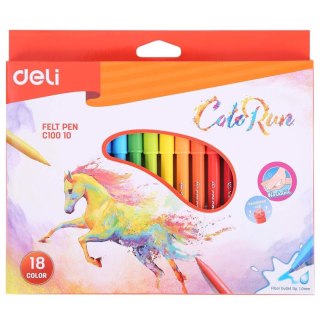 Deli Flamaster COLORUN 18kol 18 kol. Deli (EC10013)