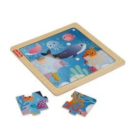 Fisher Price Puzzle drewniane mix 9 el. Fisher Price (HXV15)
