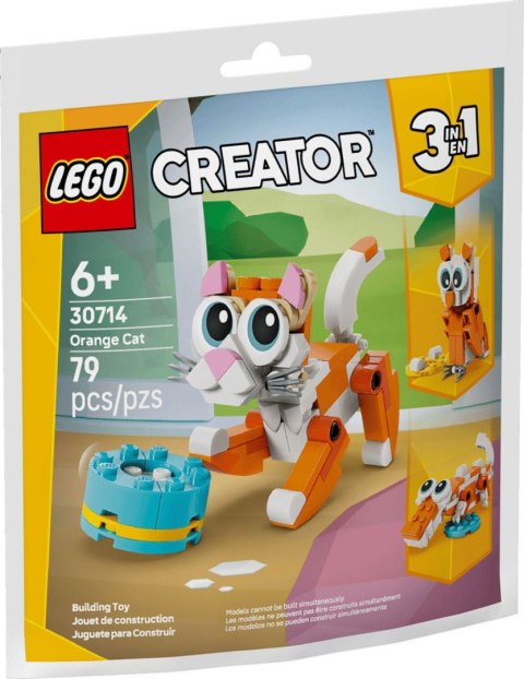 Lego Klocki konstrukcyjne Creator 3w1 Rudy kot Lego (30714)