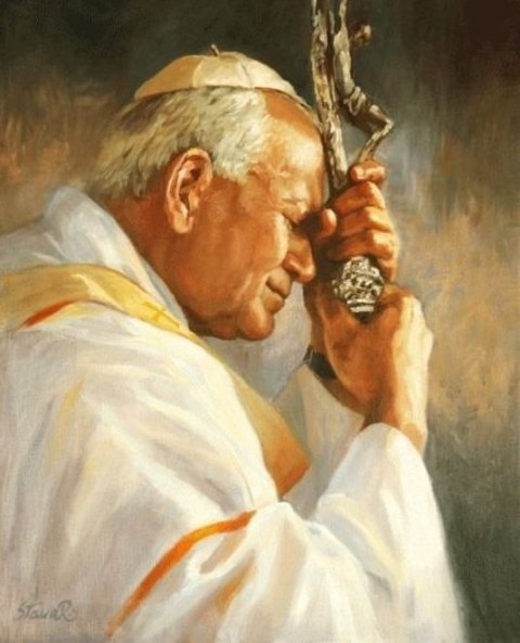 Norimpex Zestaw kreatywny Diamentowa mozaika Jan Paweł II Papież 40x30cm Norimpex (NO-2003034)