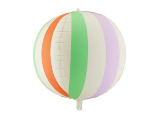Partydeco Balon foliowy piłka w paski Partydeco (FB418)
