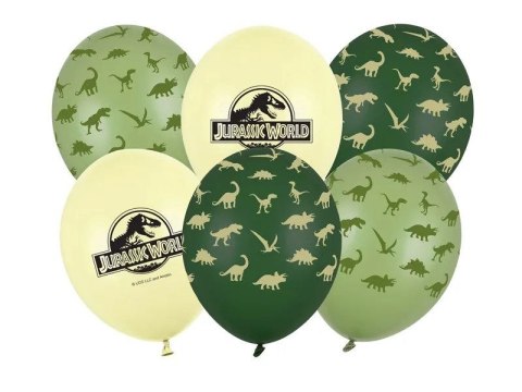 Partydeco Balon gumowy Jurassic World mix 300mm Partydeco (SB14P-360-000-6)
