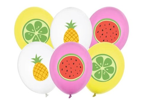 Partydeco Balon gumowy owoce mix 300mm Partydeco (SB14P-364-000-6)