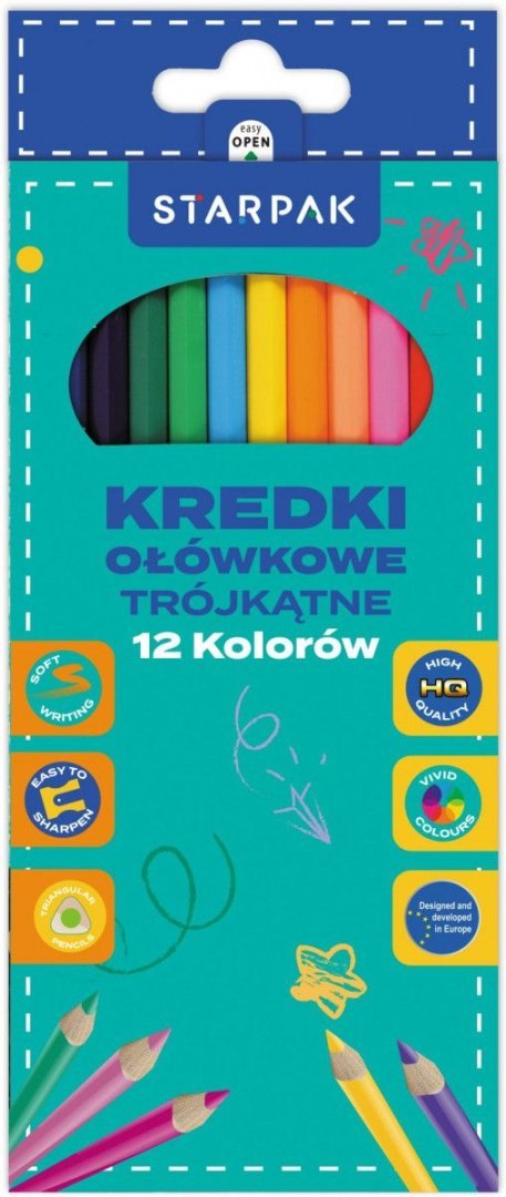 Starpak Kredki ołówkowe 12 kol. Starpak (580596)