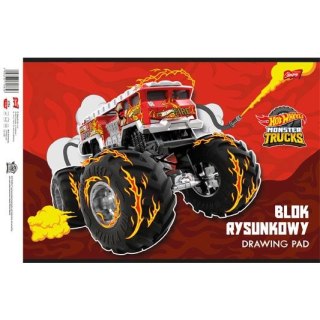 Unipap Blok rysunkowy Mattel Hot Wheels A4 biały 20k Unipap