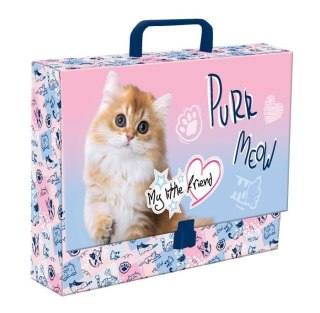 Unipap Teczka kartonowa na klips MY LITTLE FRIEND CAT PASTE A4 różnokolorowy Unipap
