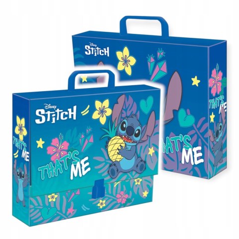Unipap Teczka kartonowa na klips Stitch A4 niebieski Unipap