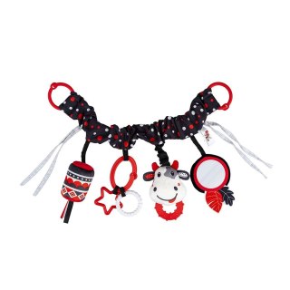 Balibazoo Grzechotka ZAWIESZKA DO WÓZKA KONTRASTOWA KROWA Balibazoo (BB82819)