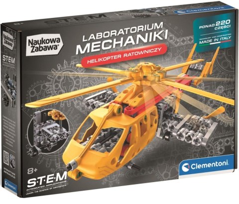Clementoni Klocki konstrukcyjne Laboratorium mechaniki helikopter ratowniczy Clementoni (50447)