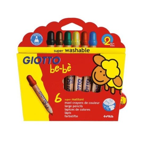 Giotto Kredki ołówkowe bebe 6 kol. Giotto (466400)