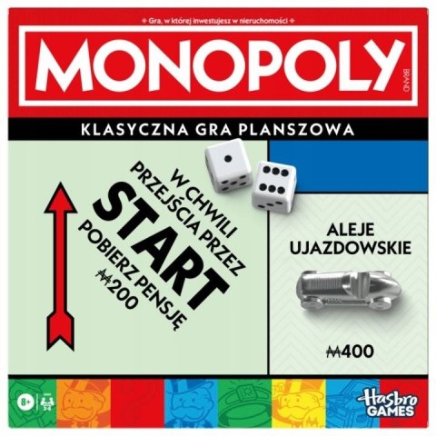 Hasbro Gra planszowa Monopoly Classic Refresh Polska Wersja Hasbro (G0009 02458)