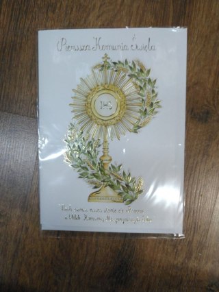 Henry Kartka składana A5 Komunia Karnet A5 Henry (5908451984090)