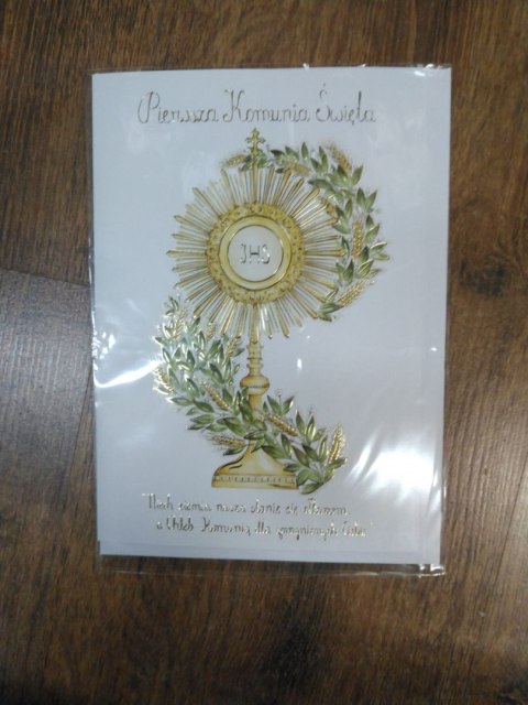 Henry Kartka składana A5 Komunia Karnet A5 Henry (5908451984090)