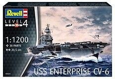 Revell Model do sklejania USS Enterprise CV-6 - był najsłynniejszym amerykańskim lotniskowcem Revell (05824)
