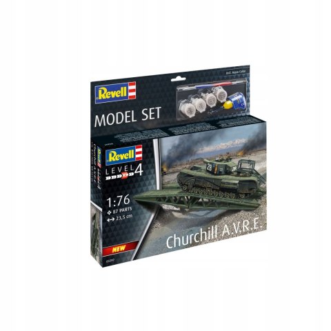 Revell Model do sklejania czołg SET 1/76 /63297/ CHURCHILL A.V.R.E. Revell (63297)