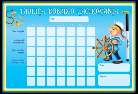 Adamigo Tablica suchościeralna [mm:] 330x480 Adamigo