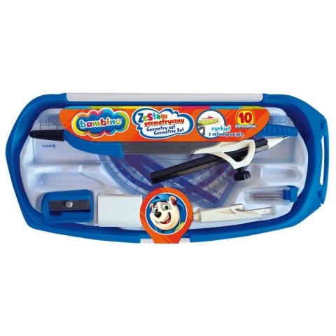 Bambino Komplet geometryczny z cyrklem 10 el 10 el. Bambino (5903235649752)