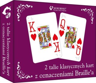 Kukuryku Karty do gry Braille`a Kukuryku 54 sztuk