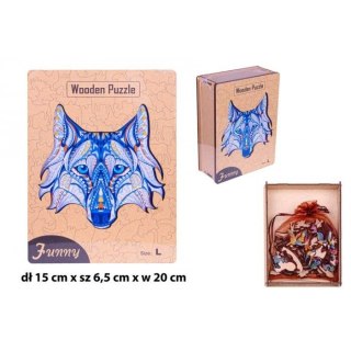 Norimpex Puzzle drewniane wilk 30x40cm Norimpex (NO-1006105)