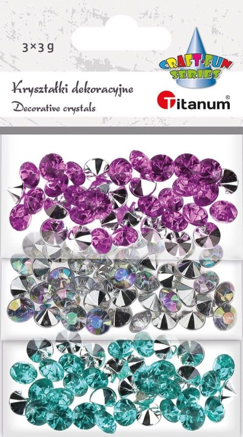 Titanum Kryształki Craft-Fun Series cyrkonie 3 kolory mix Titanum (2324052)