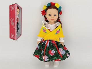 Adar Lalka w stroju ludowym, z polskim głosem, śpiewa i mówi po polsku, twarda; Box [mm:] 380 Adar (587823)