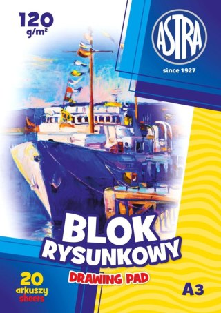Astra Blok rysunkowy A3 biały 120g 20k Astra (106119003)