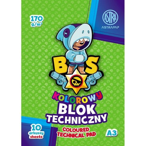 Astrapap Blok techniczny BS&Unicorn ASTRAPAP A3 mix 170g 10k Astrapap (106021008)