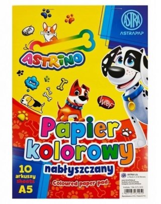 Astrino Papier kolorowy A5 samoprzylepny mix 100k. 170g Astrino (106025003)