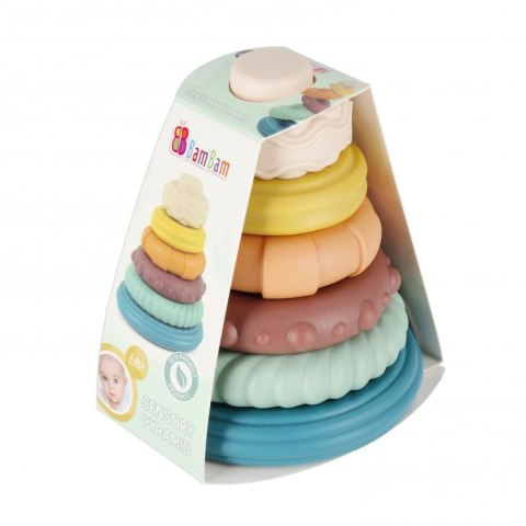 Bam Bam Układanka piramidka pastelowa Bam Bam (500692)