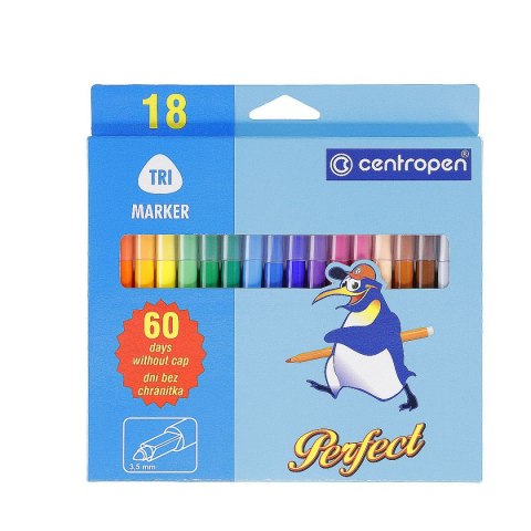 Centropen Flamaster Perfect 18 kol. Centropen (2510/18)