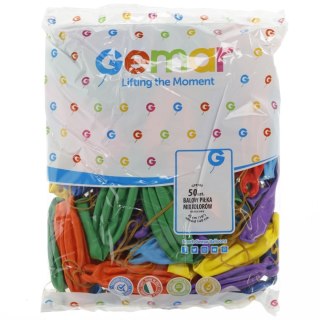 Godan Balon kształty piłki piłka bez nadruku mix pastelowy 50 szt Godan (Gpbi)
