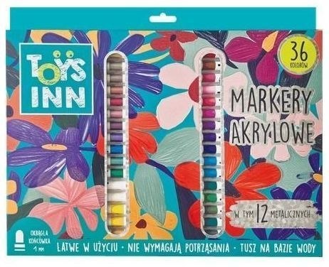 Stnux Marker specjalistyczny akrylowe 36szt. wkład mix okrągła końcówka Stnux (STN9650)