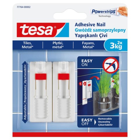 Tesa Plaster samoprzylepny gwóźdź regulowany do płytek Tesa (77764)