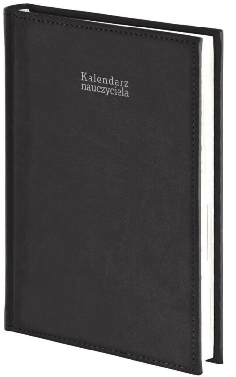 Wokół Nas Kalendarz nauczyciela książkowy (terminarz) Vivella czarny A5 143mm x 204mm Wokół Nas (A5DN076B)
