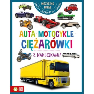Zielona Sowa Książeczka edukacyjna Wszystko wiem! Auta, motocykle, ciężarówki Zielona Sowa