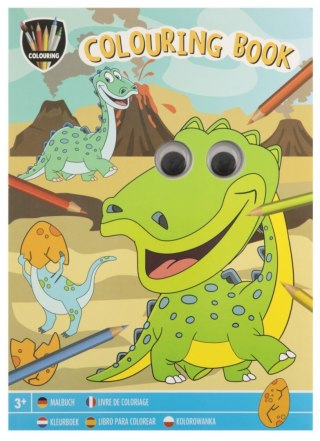 Antella Kolorowanka dino ruchome oczy Antella (8715427113845)