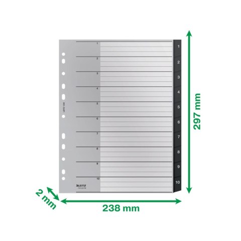 Leitz Przekładka numeryczna Recycle A4 1-10 Leitz (12080000)