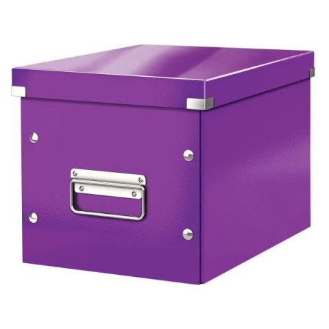 Leitz Pudło archiwizacyjne B5+ Click & Store Cube rozmiar M fioletowy karton/PP/okucia metal Leitz (61090062)