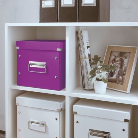 Leitz Pudło archiwizacyjne B5+ Click & Store Cube rozmiar M fioletowy karton/PP/okucia metal Leitz (61090062)