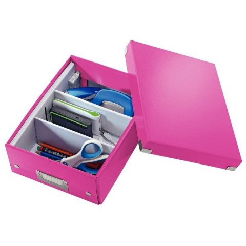 Leitz Pudło archiwizacyjne Click & Store z przegródkami różowy karton [mm:] 220x100x 285 Leitz (60570023)