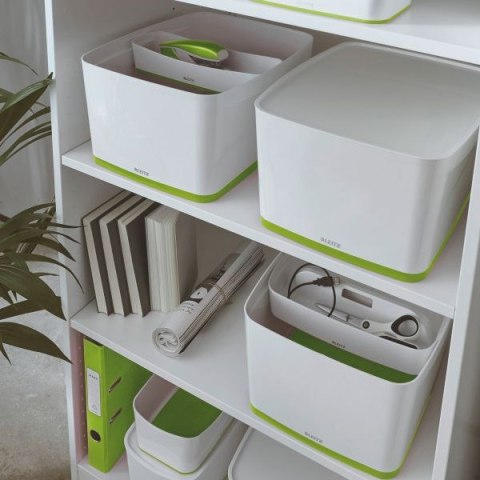 Leitz Pudło archiwizacyjne my box biało-zielony plastik [mm:] 320x200x 390 Leitz (52161054)