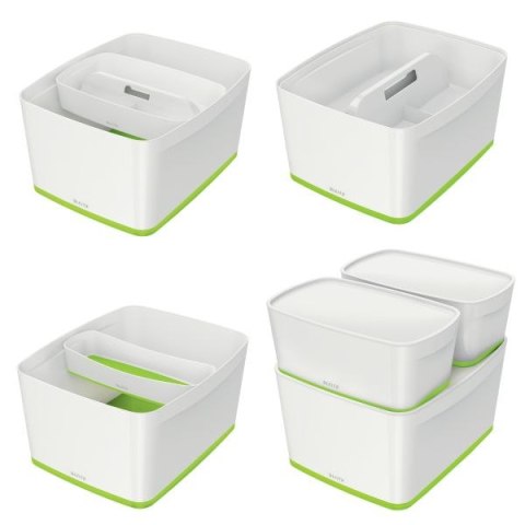 Leitz Pudło archiwizacyjne my box biało-zielony plastik [mm:] 320x200x 390 Leitz (52161054)