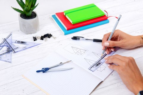 Memoboards Komplet geometryczny zestaw kreślarski Memoboards (M K 107-00)